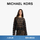 春夏新品 女士圆领长袖 MICHAEL 镂空工艺蕾丝上衣 KORS
