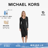 两件折上折 领马衔扣修身 MICHAEL KORS 女士 连衣裙