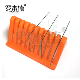 三角玻片沥水架 WB蛋白电泳制胶用玻璃板晾片架 伯乐电泳玻璃板架