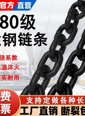 成华国标G80级锰钢起重链条吊索具铁链手拉葫芦链条桥用拖车链条