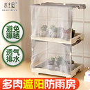 多肉遮阳防雨棚遮阳网神器防晒网布托盘植物盆栽家用阳台保温暖房