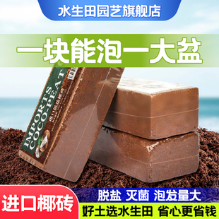 椰砖营养土椰糠土粗椰壳土壤养花通用型大块种菜专用花土脱盐耶砖