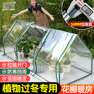 家用温室保温棚阳光房暖棚花棚暖房防风户外大棚过冬蔬菜植物室外