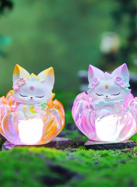 新款古风手办梦幻山海灵狐盲盒创意办公桌面摆件家居装饰礼物