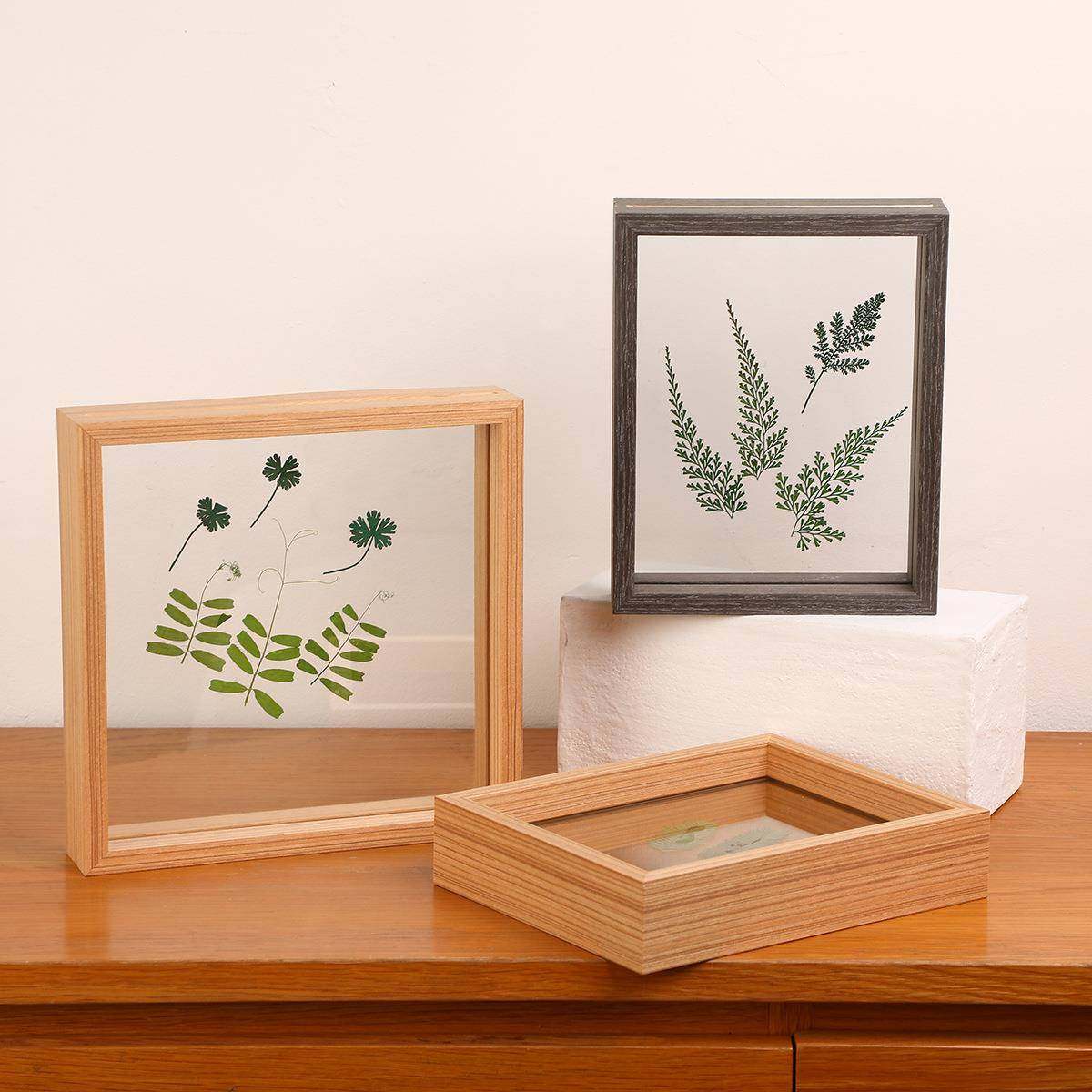 真玻璃干花相框透明画框手工玻璃画压花植物树标本实木展示框,家居饰品,DIY亲子装饰画,淘宝优惠券,粉丝福利购,淘宝优惠卷