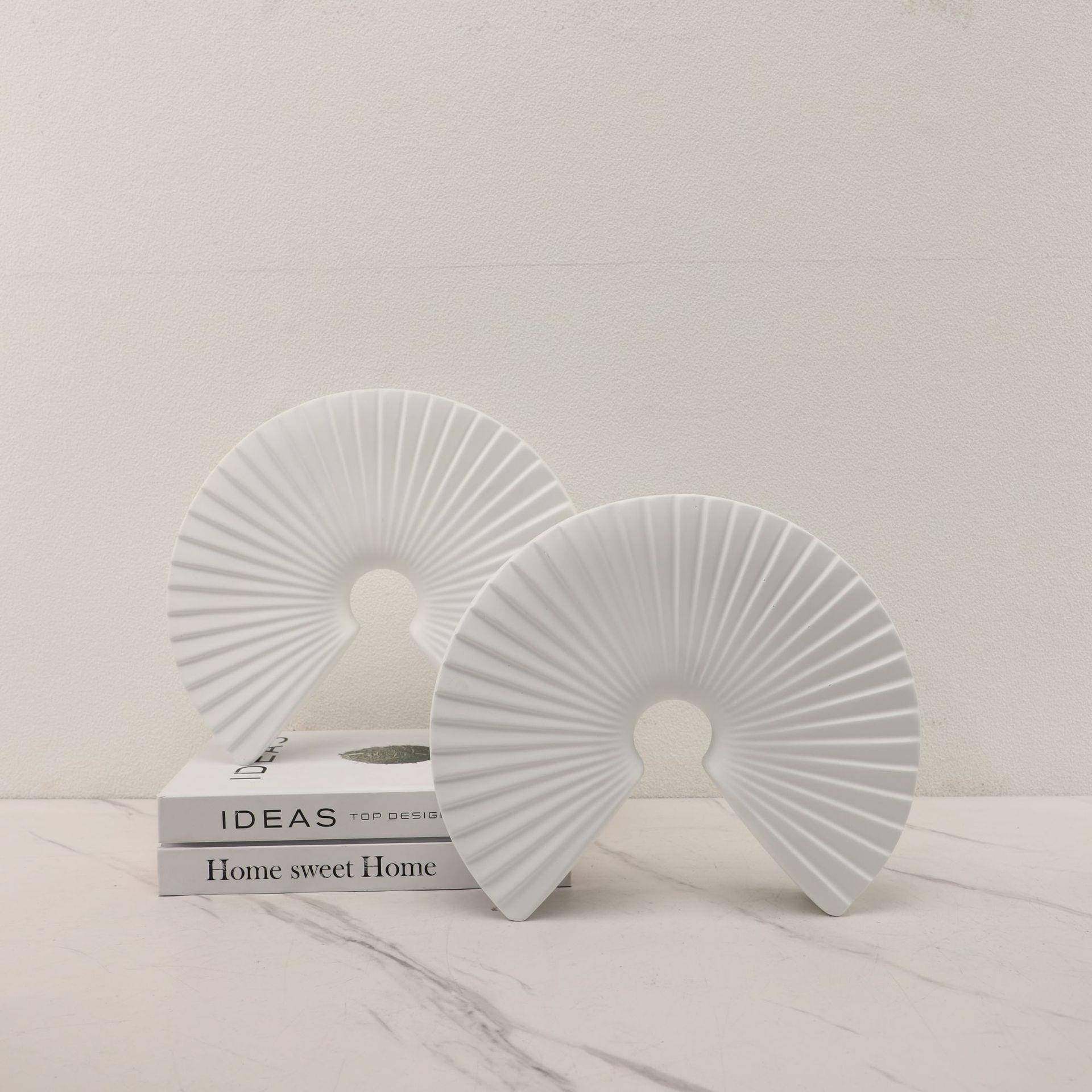 现代简约创意扇形树脂摆件售楼部样板间客厅桌面家居软装饰品摆设,家居饰品,装饰摆件,淘宝优惠券,粉丝福利购,淘宝优惠卷