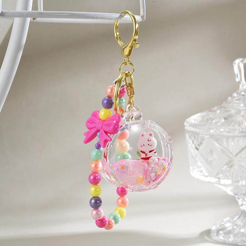 网红流沙瓶可爱小兔子挂件入油钥匙扣创意珍珠手链拨浪鼓背包挂件,服饰配件/皮带/帽子/围巾,钥匙扣,淘宝优惠券,粉丝福利购,淘宝优惠卷