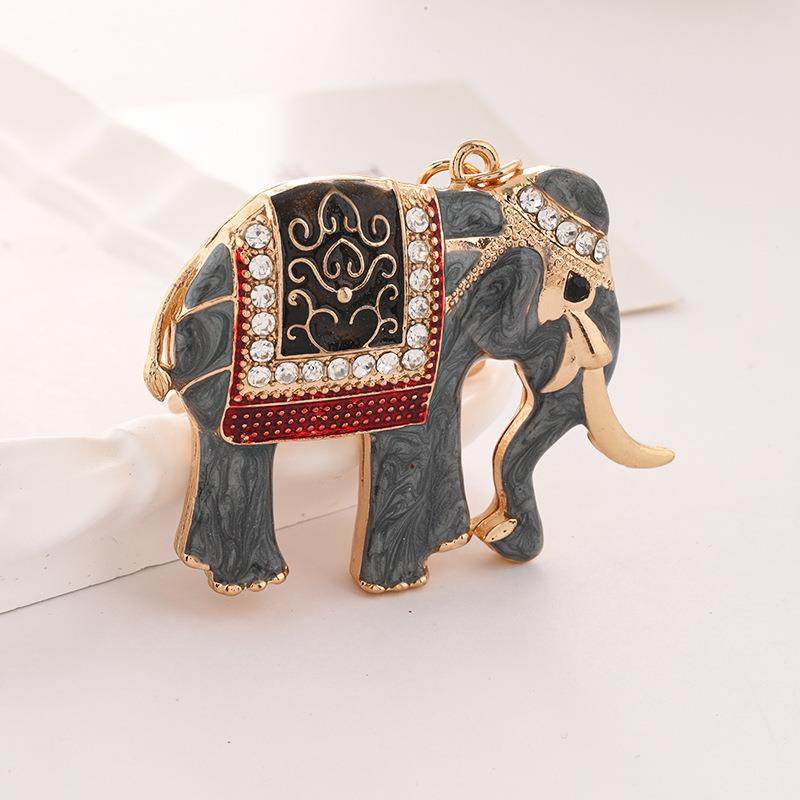 跨境新款战象泰国热卖合金镶钻珐琅滴油立体高级百搭动物胸饰,服饰配件/皮带/帽子/围巾,钥匙扣,淘宝优惠券,粉丝福利购,淘宝优惠卷