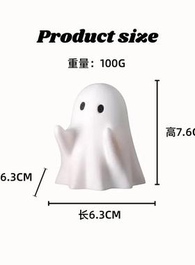 跨境幽灵笔架办公家居桌面可爱小摆件树脂摆件万圣节送礼创意礼物