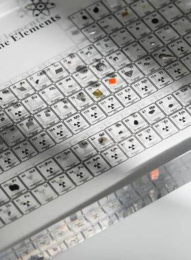 化学元素周期表实物标本亚克力水晶工艺品创意礼物学习收藏摆件真