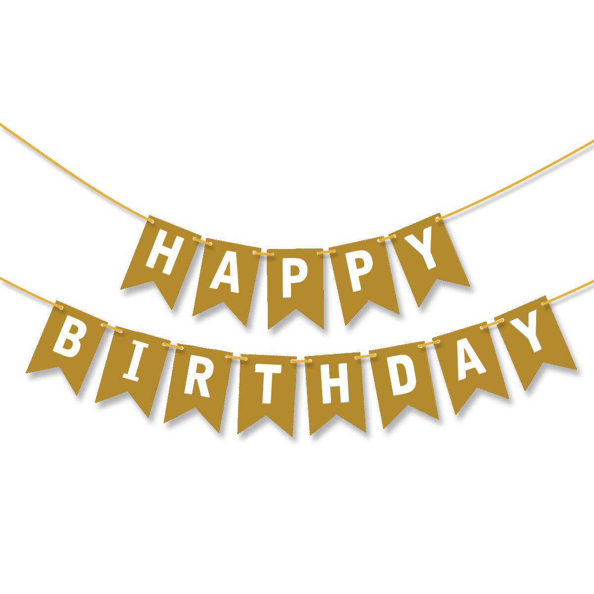 新款小号宝蓝燕尾旗彩色生日横幅吊旗儿童生日派对聚会装饰拉花