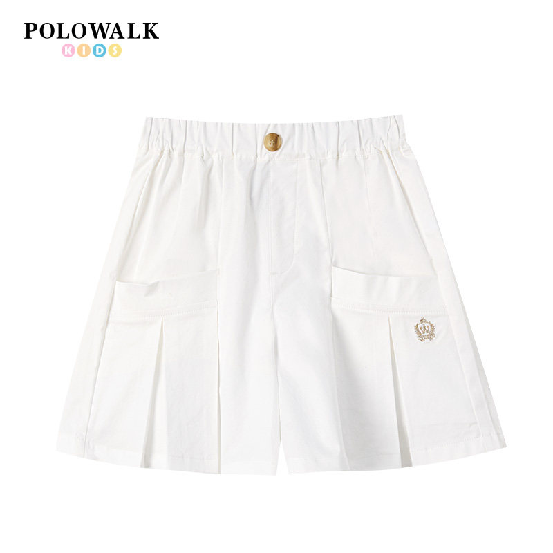 POLOWALK女童宽松百搭直筒裙裤图片