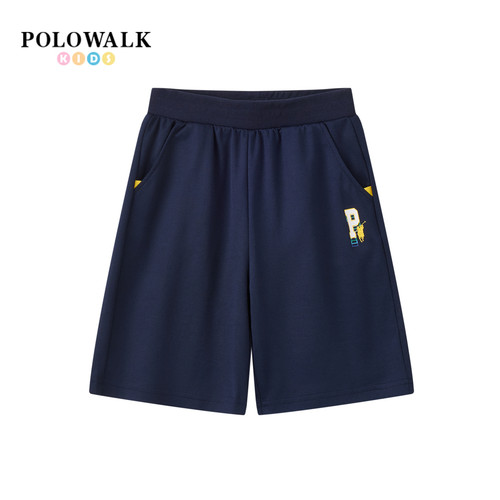 POLOWALK童装男童松紧腰运动短裤