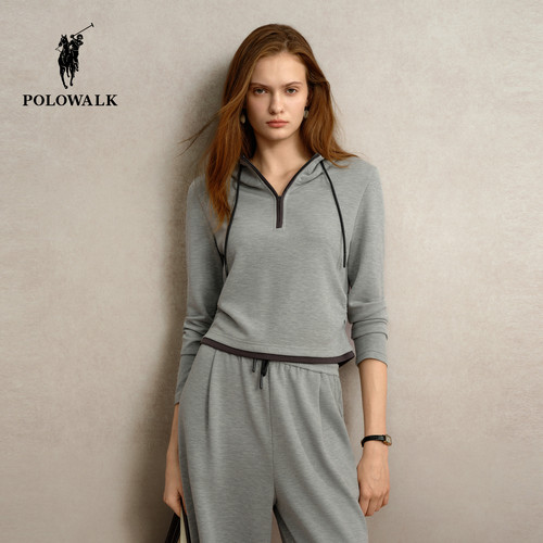 POLOWALK秋季新品休闲卫衣套装女