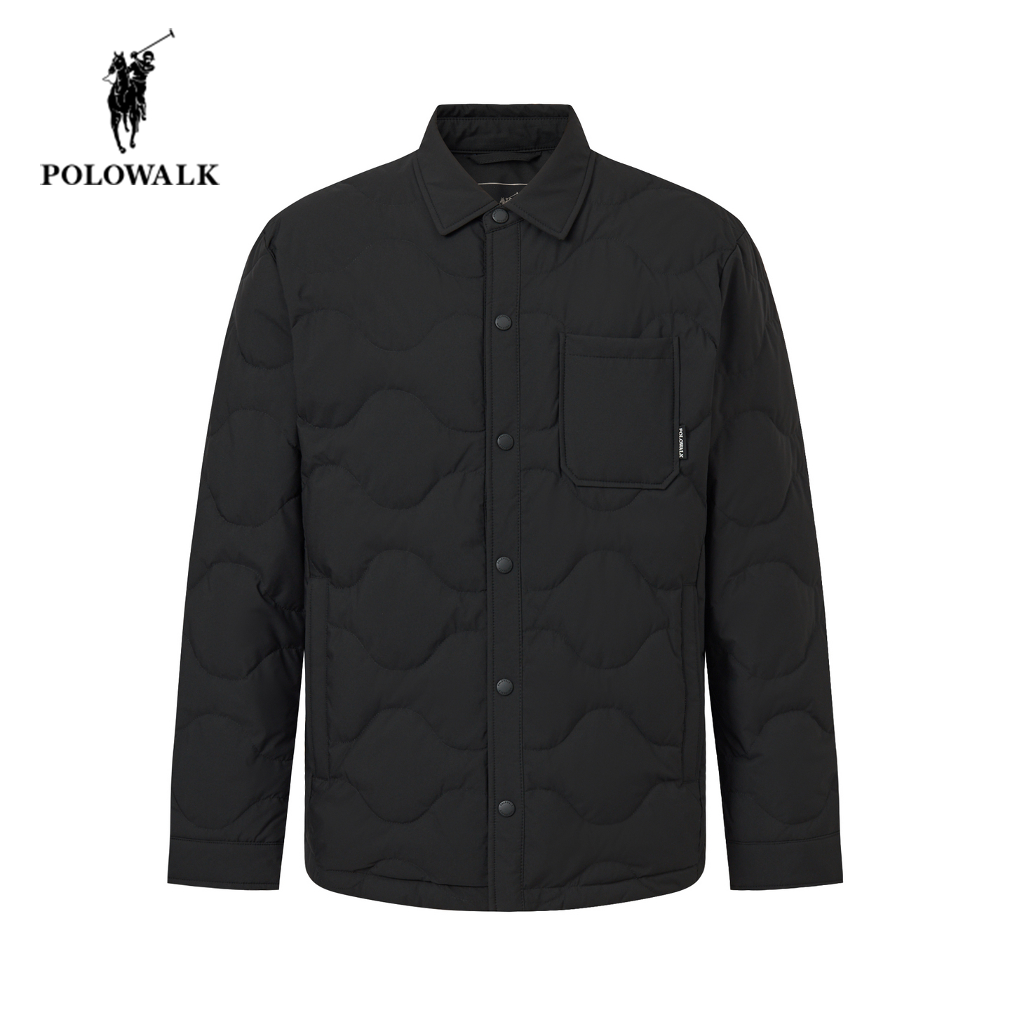 POLOWALK冬季新品休闲翻领羽绒服