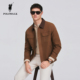 翻领休闲外套2026年春季 新款 保罗男装 POLOWALK男士 复古工装 风夹克