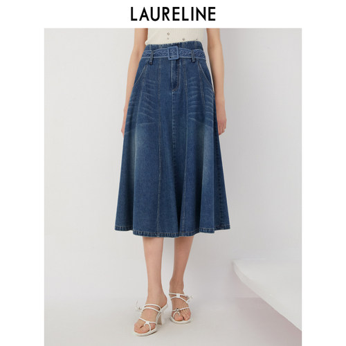 LAURELINE/洛瑞琳牛仔裙
