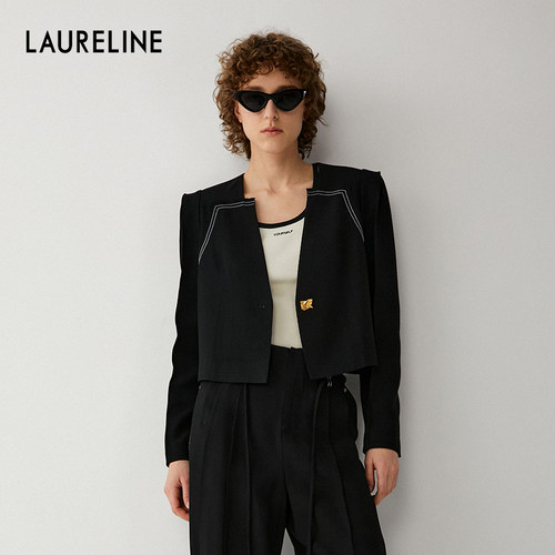 LAURELINE/洛瑞琳年冬季新款西装早秋上新修身外套女简约日常