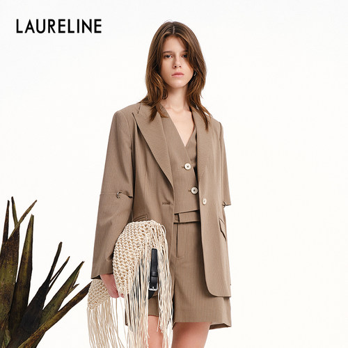 LAURELINE/洛瑞琳潮流独特西装外套年春季新款英伦风高端西服