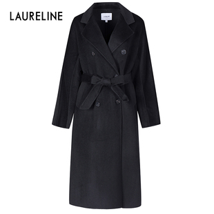 LAURELINE/洛瑞琳年冬季新款百搭简约日常保暖防寒毛呢大衣女