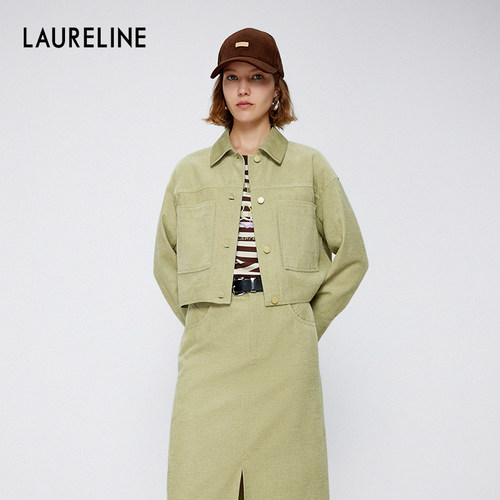 LAURELINE/洛瑞琳2025春季新款简约短箱型时尚夹克外套女