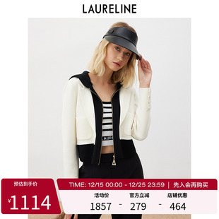 开襟毛衫 LAURELINE 直筒长袖 新款 洛瑞琳假两件外套女2023年春季