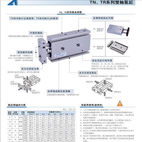 亚德客气缸TN16X10S/TDA20X30S*TN25X50S/TN32X100S/TN10X25S-40S