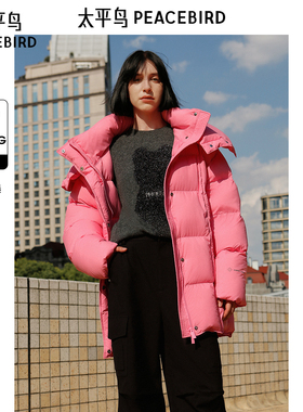 商场同款 太平鸟女装2025冬新款时尚立领泡芙羽绒服外套A3ACE4333