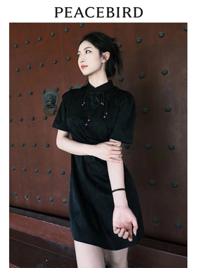 太平鸟女装秋季新中式连衣裙A1FAD2E11