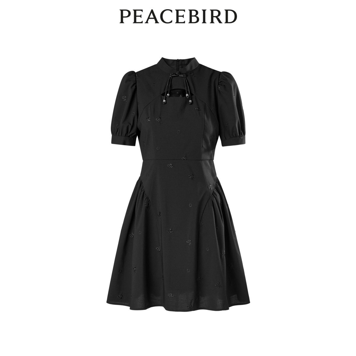 【商场同款】太平鸟女装2023秋季新款新中式连衣裙A1FAD3309,女装/女士精品,连衣裙,淘宝优惠券,粉丝福利购,淘宝优惠卷