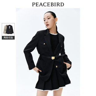 气质斯文腰带西A1BAE1428 时尚 太平鸟女装 春季