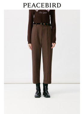 太平鸟冬季品质简约时尚哈伦裤休闲裤阔腿裤A1GBD4469