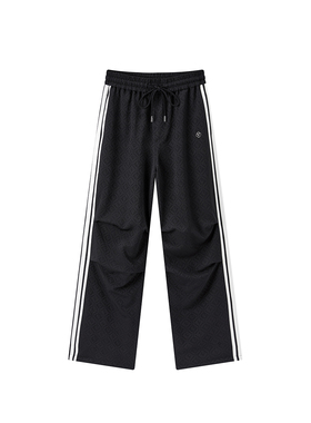 【商场同款】太平鸟女装2024年春季新款撞色纹样长裤A3GBE1364