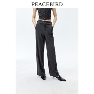 【商场同款】太平鸟女装年春季新款针织长裤A1GBE1612