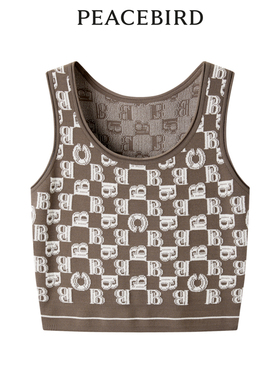 太平鸟女装秋季老花线背心A1EED3301