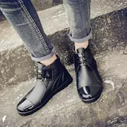 Giày nam cao cổ dành cho nam di cư trong giày mưa dài Giày nam dài ống thấp công chúa và giày nữ kiểu lớn - Rainshoes