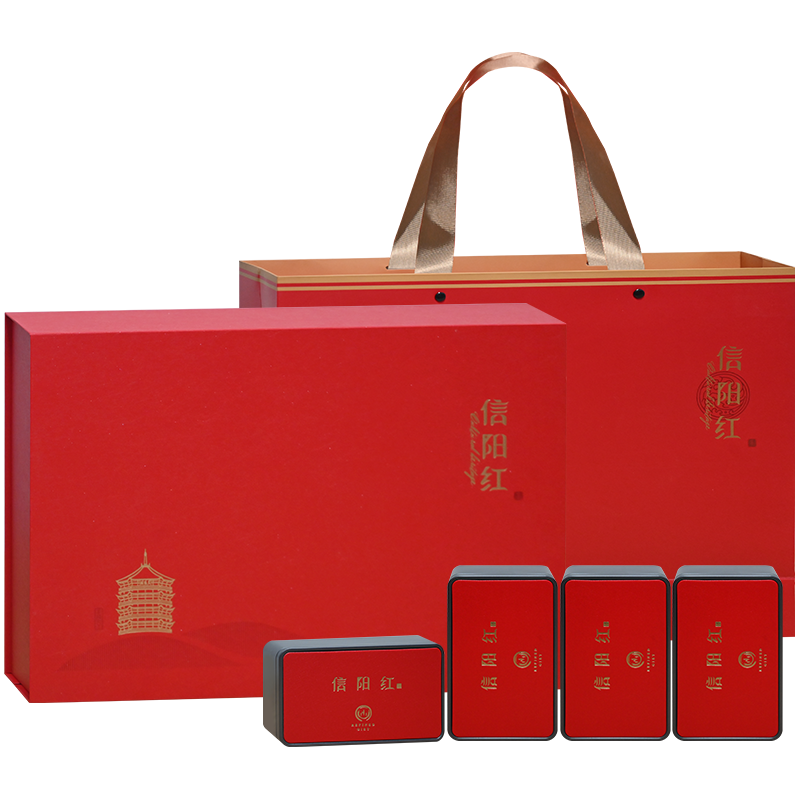 保银红茶礼盒装信阳毛尖2025新茶信阳红特级嫩芽500g送长辈老师