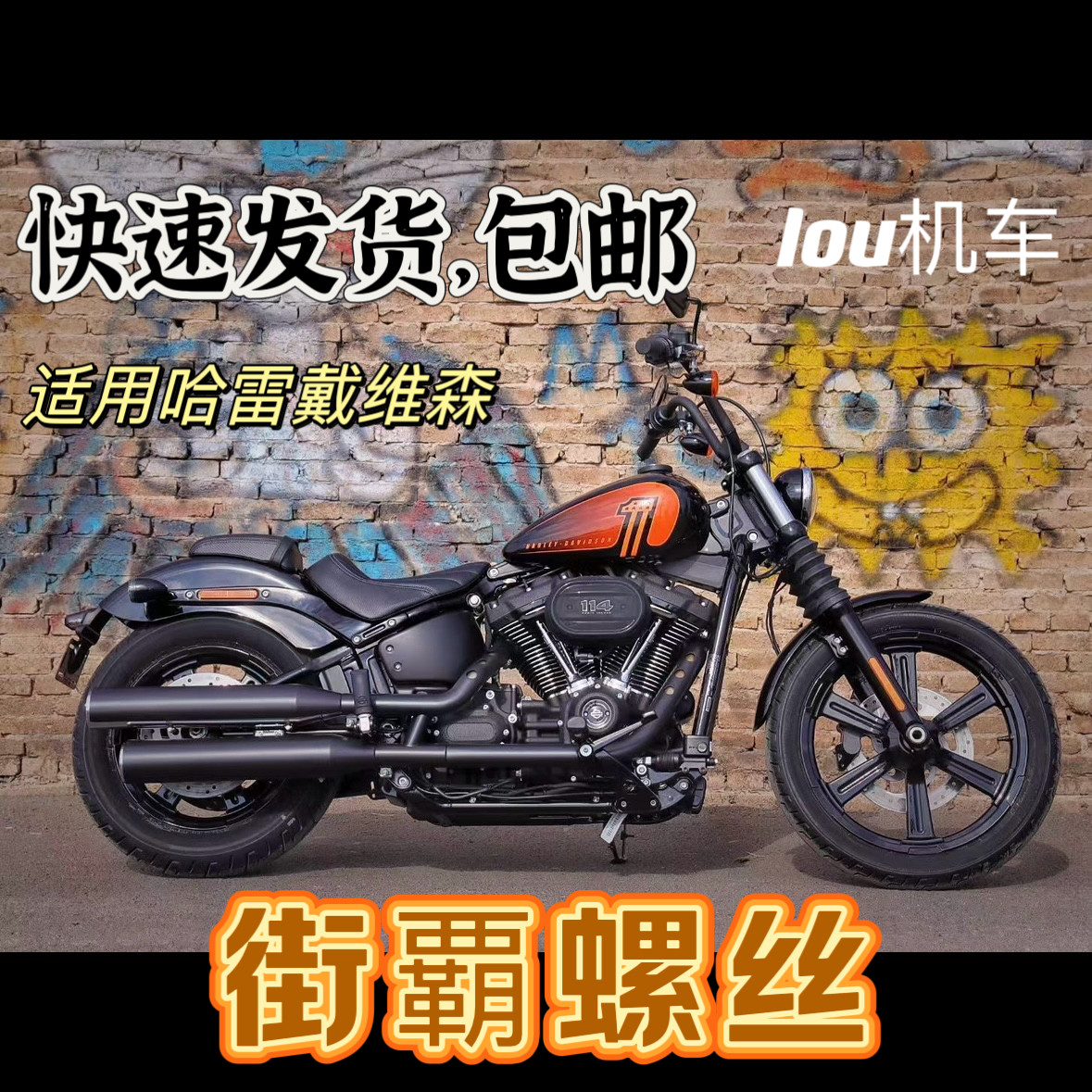 适用哈雷 街覇螺丝 103立方 107立方 114立方 ，不锈钢