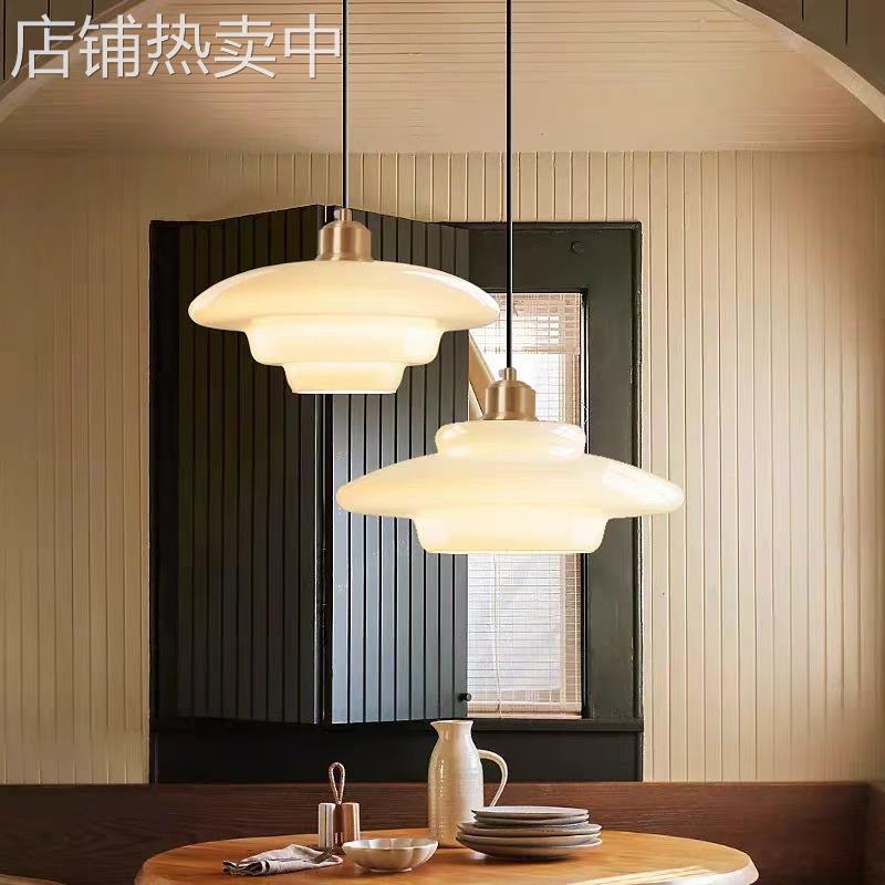 美式工业风玻璃单头床头吧台民宿前台小洋楼工作室卧室餐厅吊灯