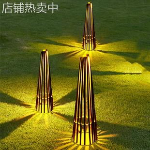 led竹子灯户外防水竹影灯庭院氛围灯景区农庄山庄仿真景观灯具