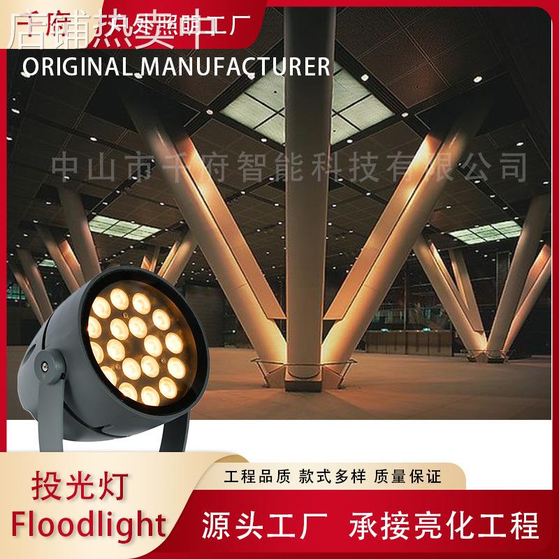 led工程定制款私有模具户外亮化投光灯防水亮化建筑室外打亮