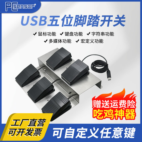 【一秒连招】阿鼎USB脚踩键盘