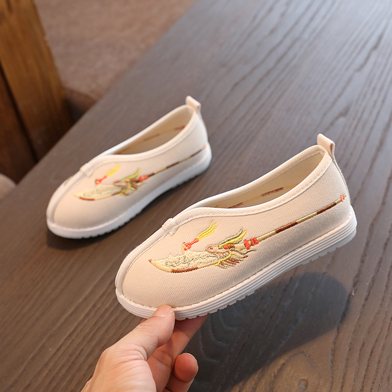 儿童汉服鞋男童绣花鞋