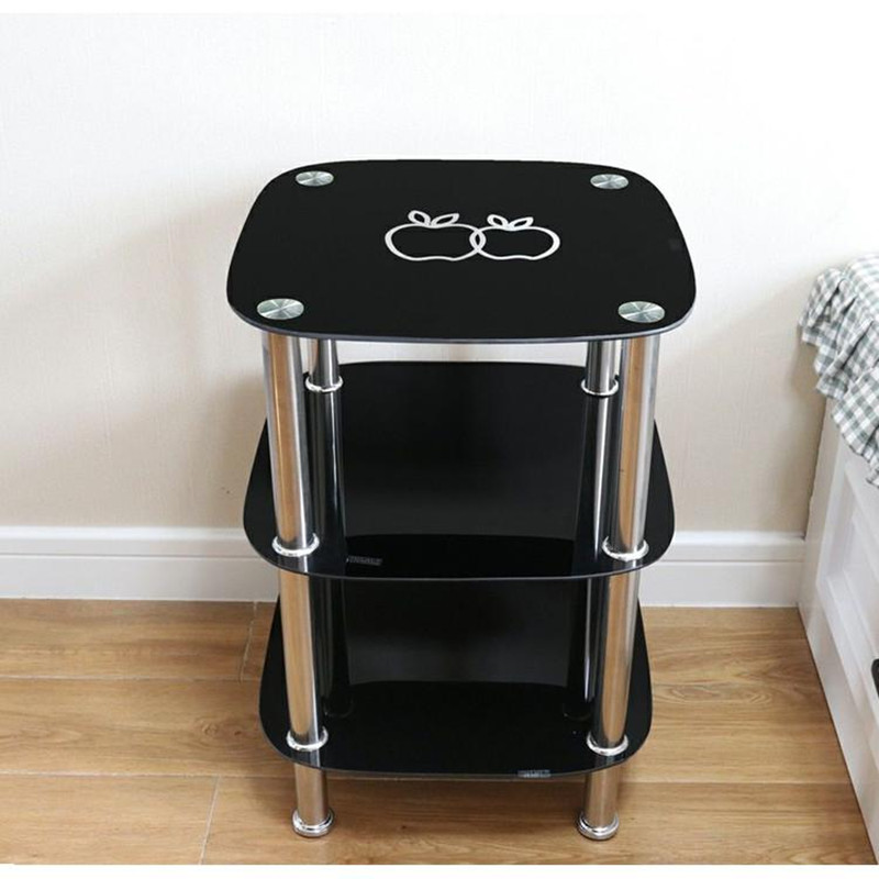 小茶几钢化玻璃方形沙发边几x角几迷你茶几桌小型台子简约家用客