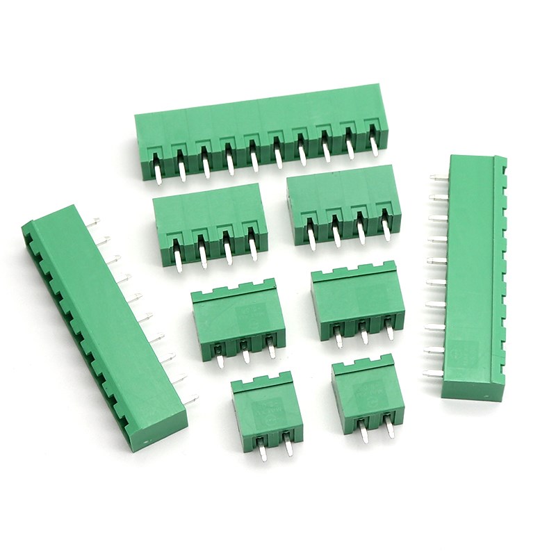 2EDGVC-5.08mm插拔式PtCB接线端子封口直针座 2/3/4/5/6-16P连接