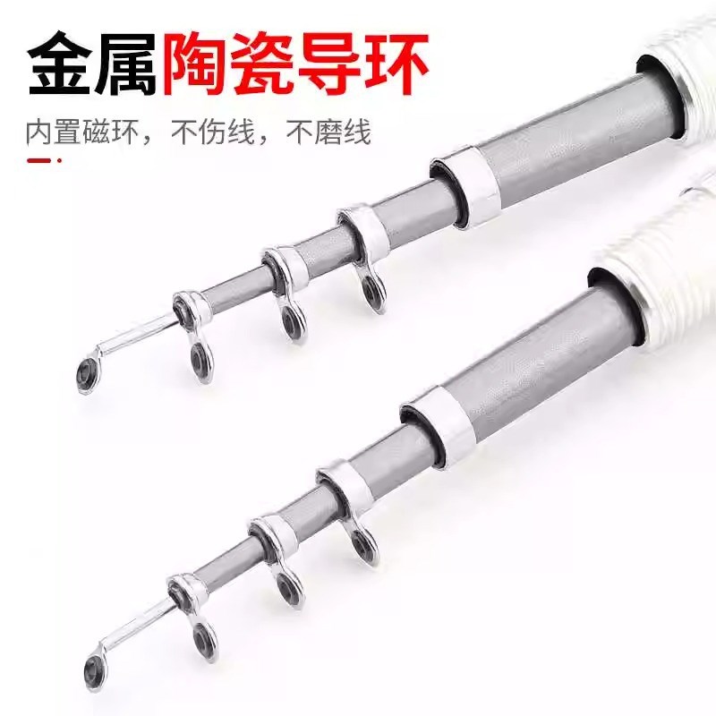 新款小海竿迷你超短节袖珍钢笔A钓鱼竿抛竿甩杆伸缩路亚竿套装