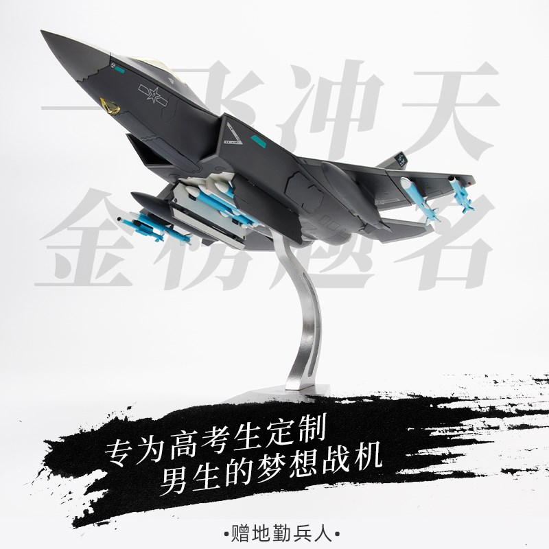 特尔博1:48歼35飞机模型合金拼装歼31IB战斗机舰载机航模毕业礼物