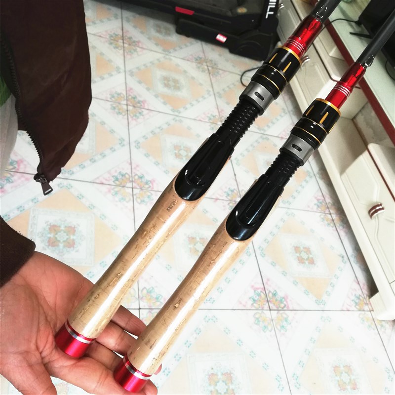 伸缩便携收缩短节路亚竿超轻硬振出D竿 超短1.6 1.8米抛竿