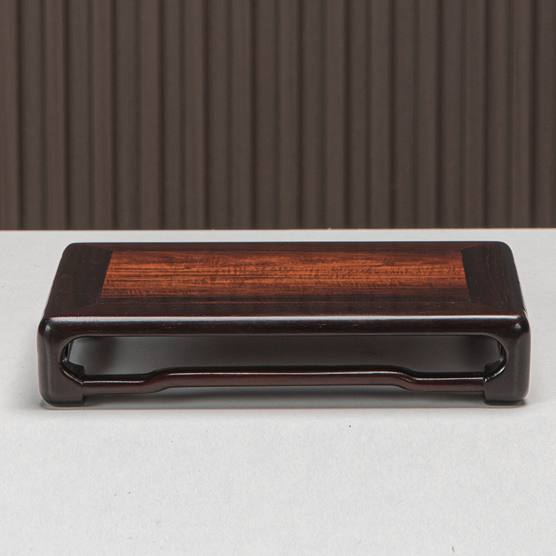 大红酸枝长方形底座托架