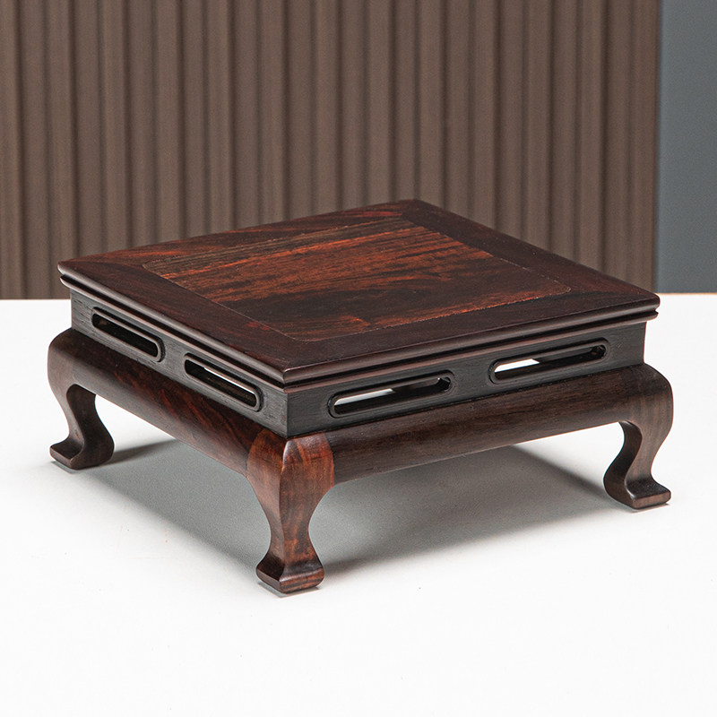 大红酸枝老红木底座佛像文玩古董花瓶盆景奇石头紫砂茶壶实木托架